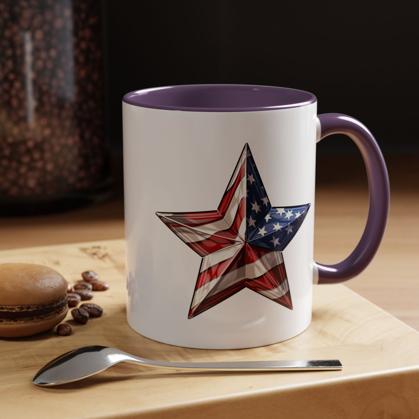 4th of July Mug - American Flag Star 3