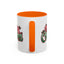 Christmas Mug - Merry Christmas Red & Green Text Mistletoe