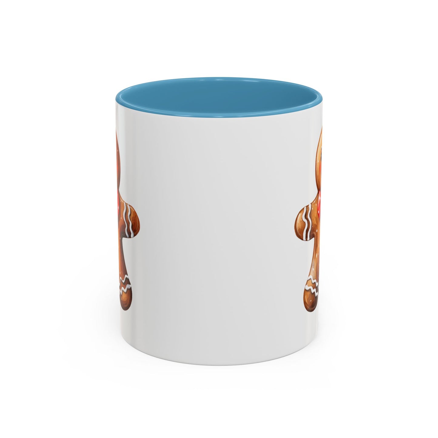 Christmas Mug - Gingerbread Man Red Bow