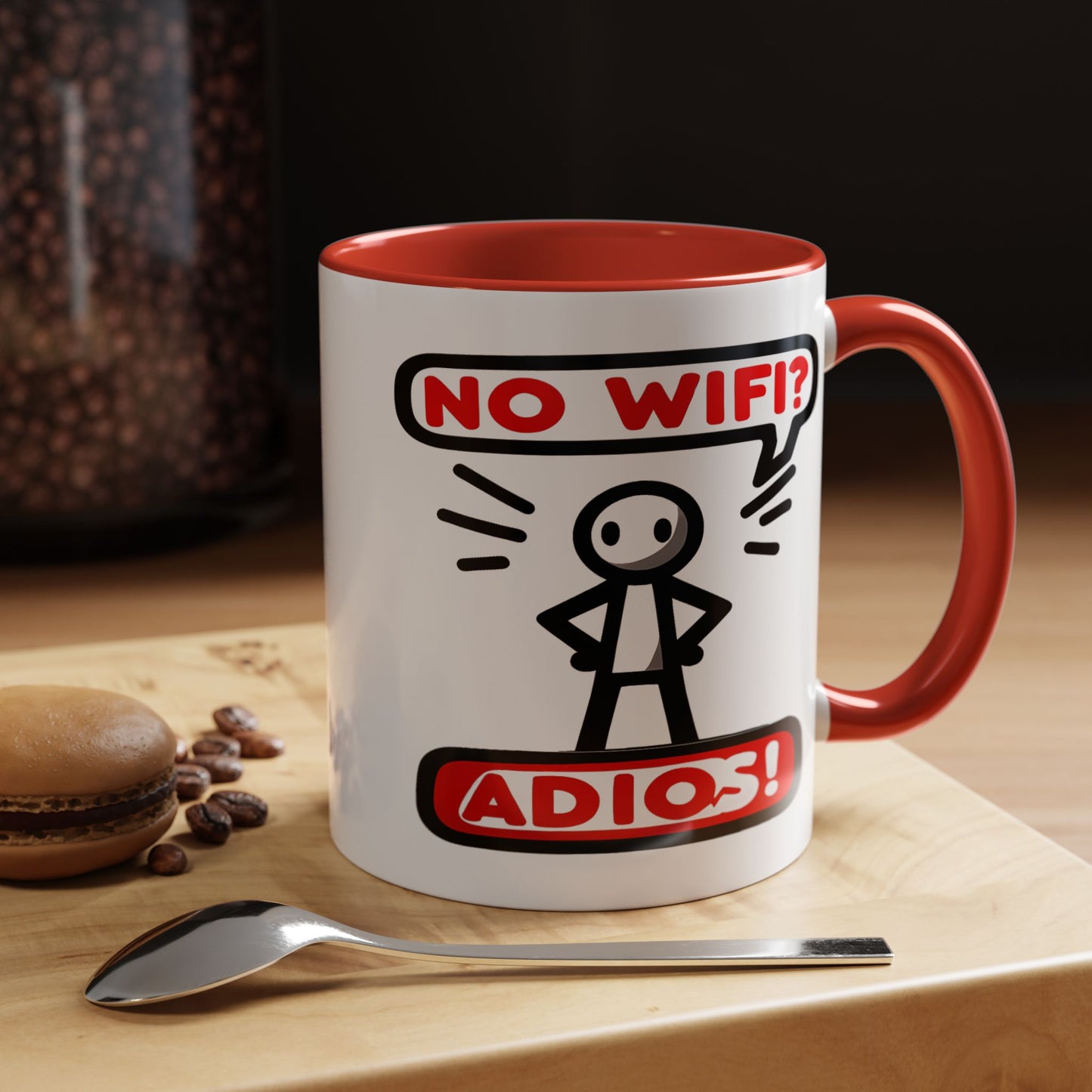 Humor Mug - No Wifi? Adios!