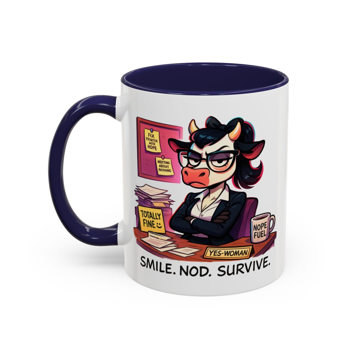 Office Mug - Smile Nod Survive