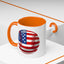 4th of July Mug - Baseball American Flag