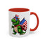 4th of July Mug - T Rex Dinosaur USA Flag