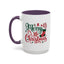 Christmas Mug - Merry Christmas Green & Red Text Star Candy Cane Stocking Snowflake