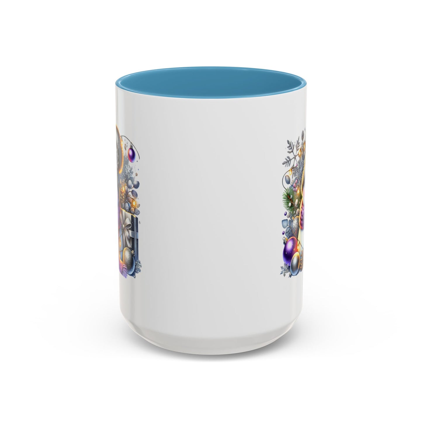 Christmas Mug - Purple and Silver Snowman