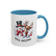 Chistmas Mug - Merry Christmas Snowman and Reindeer