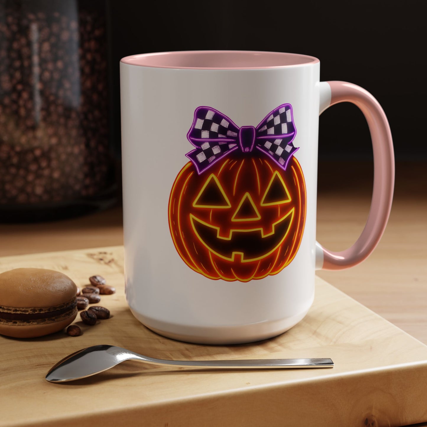 Halloween Mug - Purple Bow's Pumpkin