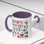 Christmas Mug - Merry Christmas Red White & Green Text Collage