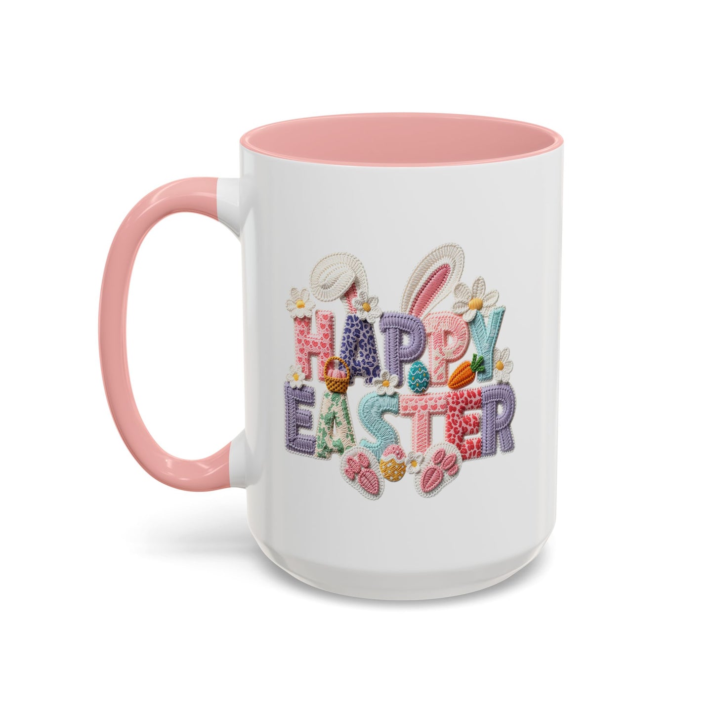 Easter Mug - Happy Easter Latch Yarn