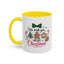 Christmas Mug - We Wish You a Merry Christmas Black & Red Text Cookies & Candy