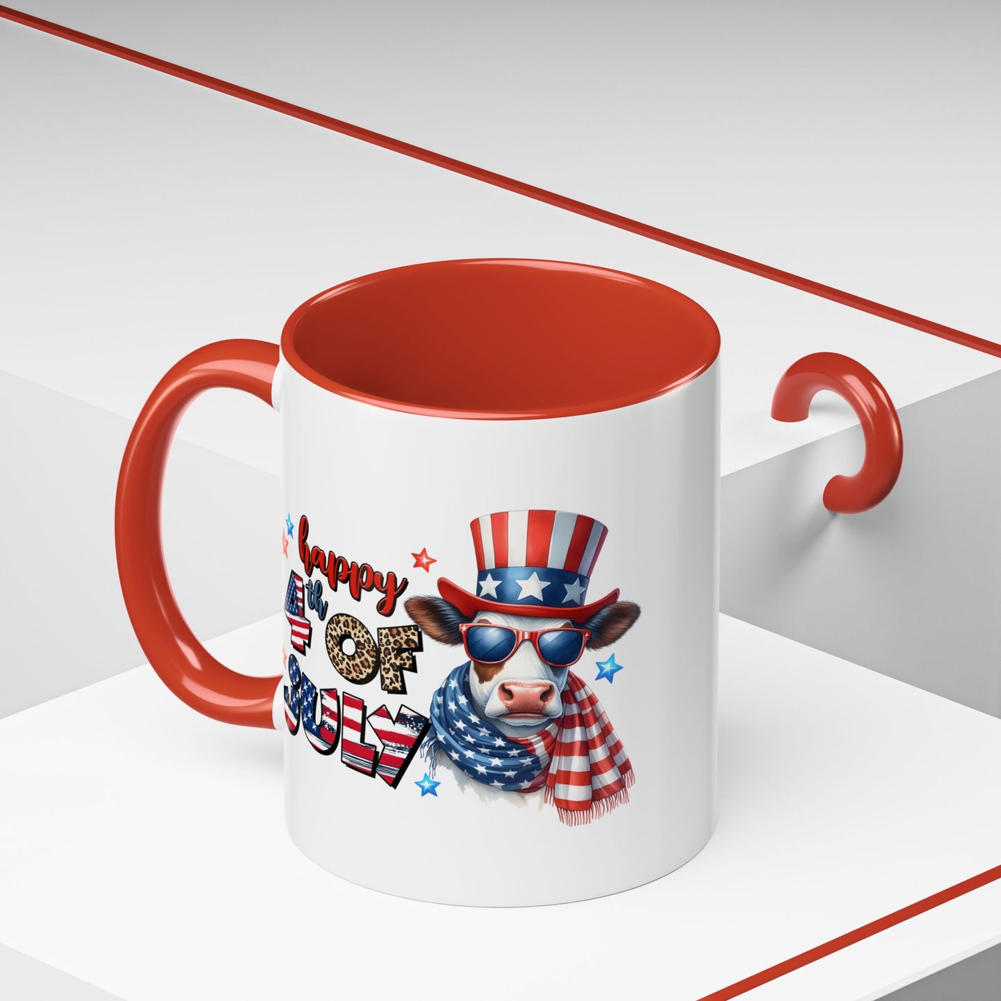 4th of July - Happy 4th of July Cool Cow