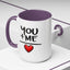 Anniversary Mug - You and Me Red Heart