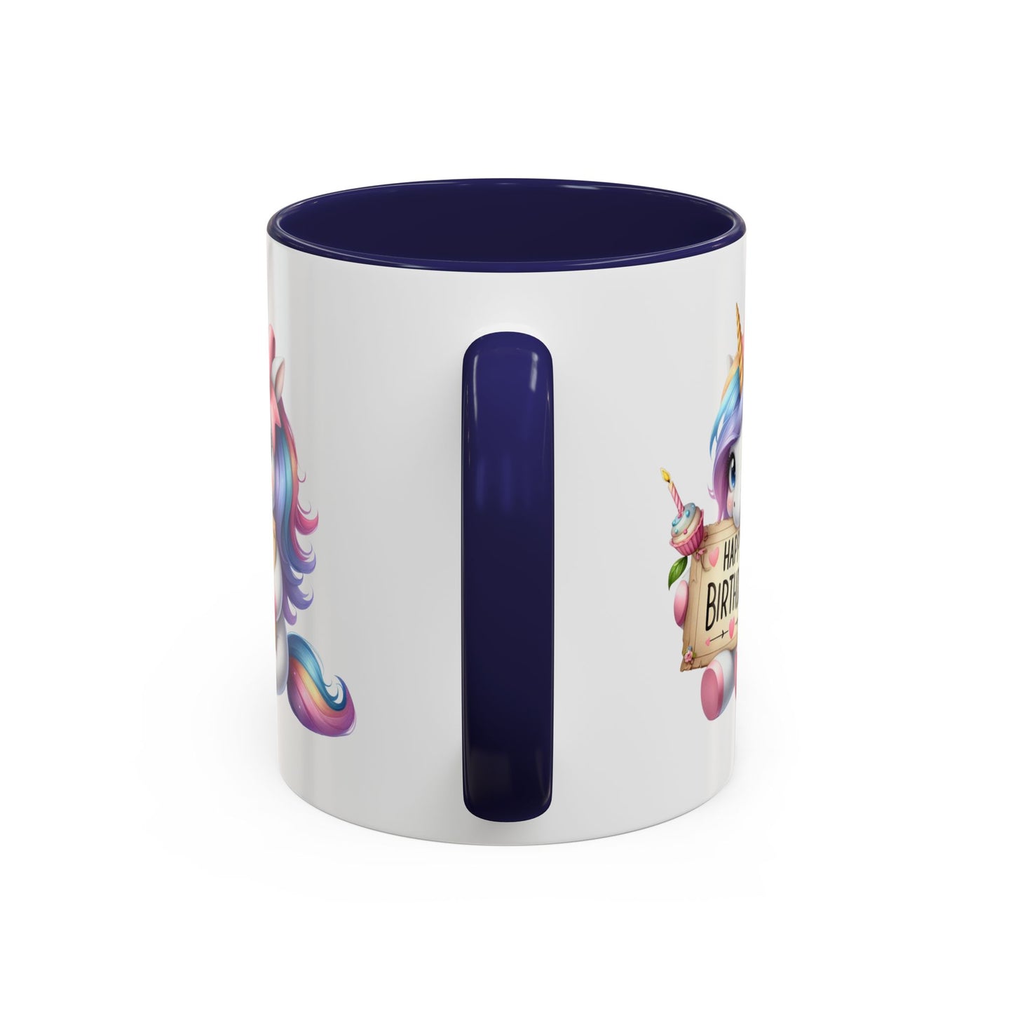 Birthday Mug - Girl Unicorn Happy Birthday Sign