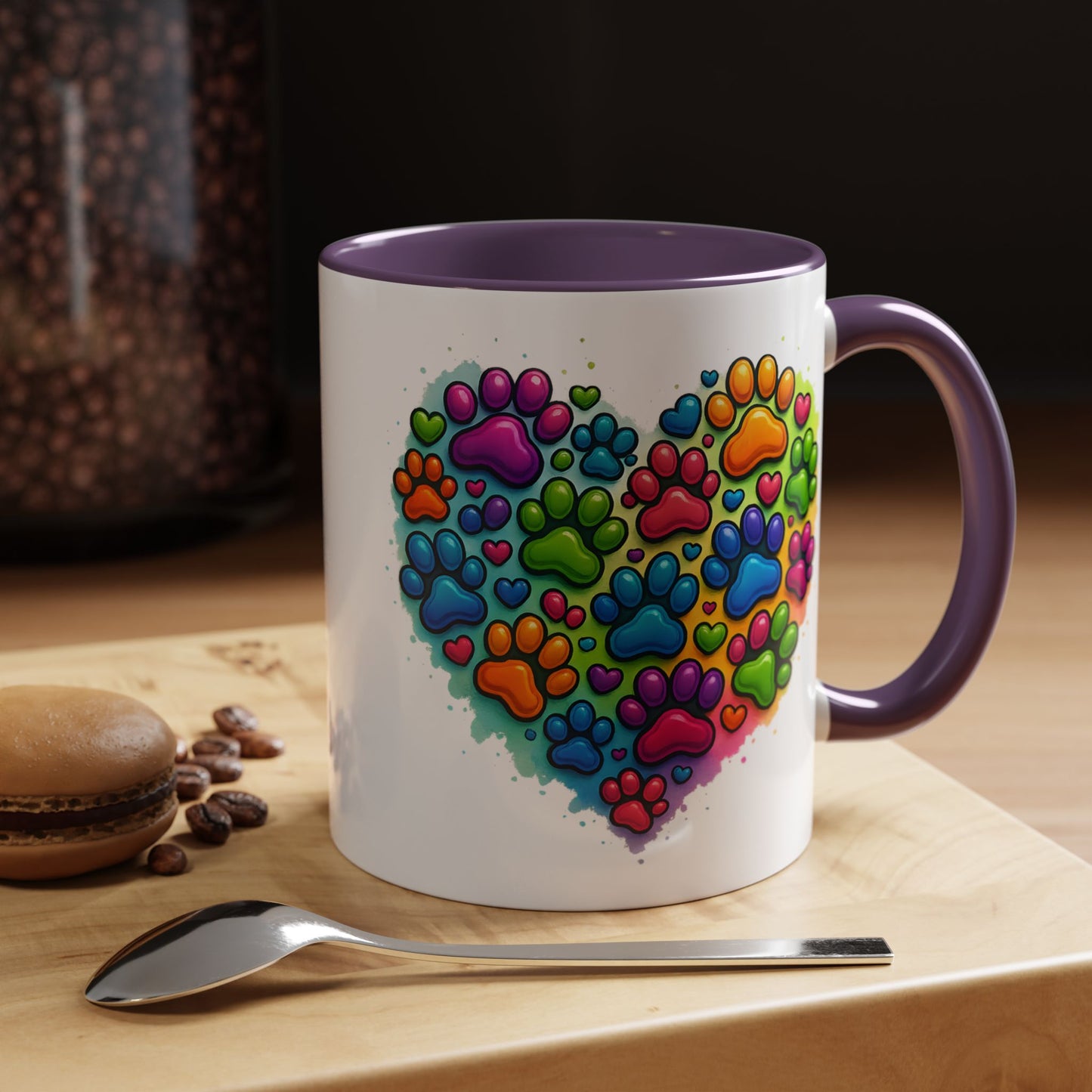 Animal Mug - Dog Paws Heart