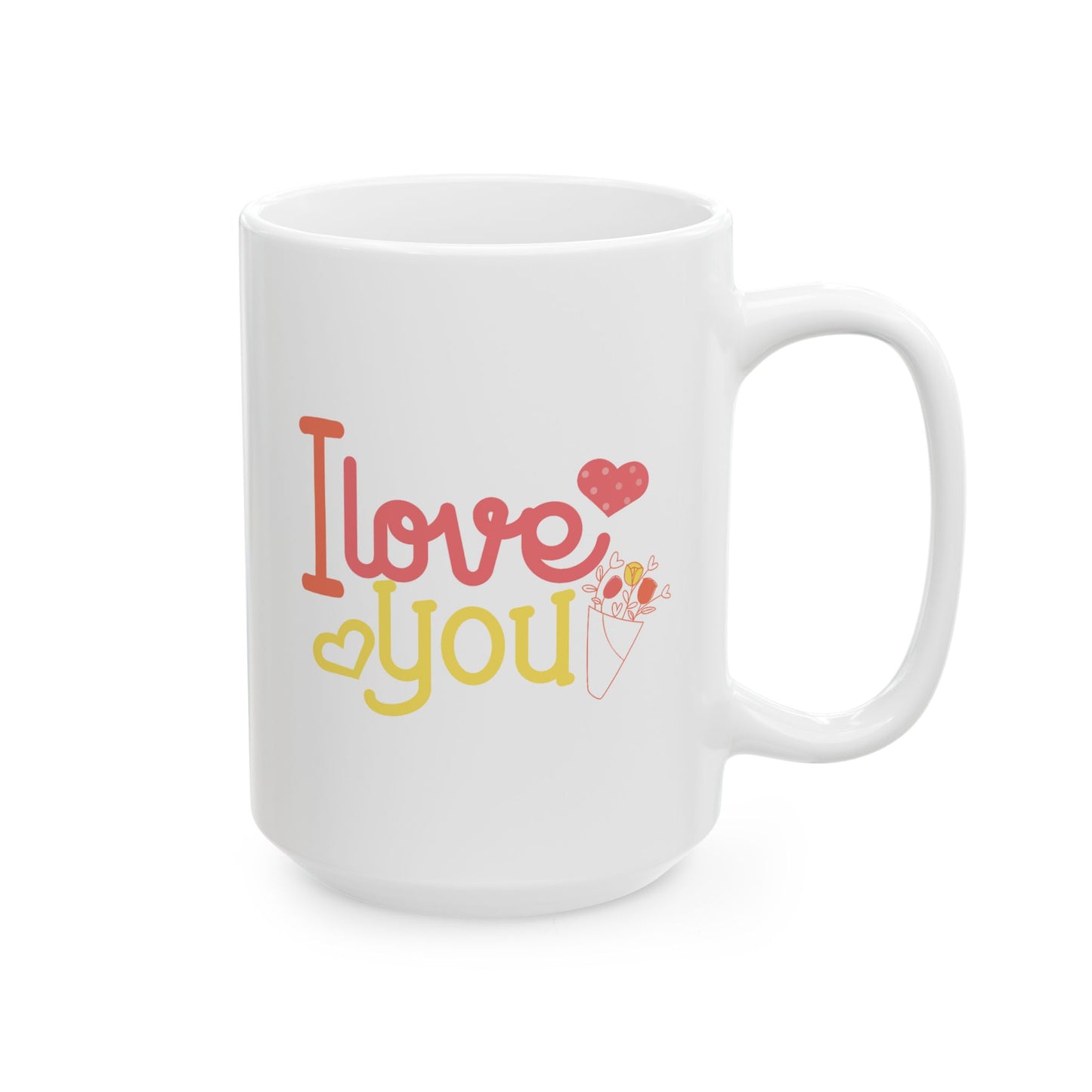 Anniversary Mug - I Love You Flowers