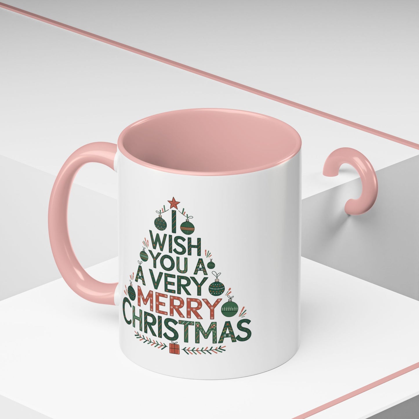 Christmas Mug - I Wish You a Merry Christmas Tree