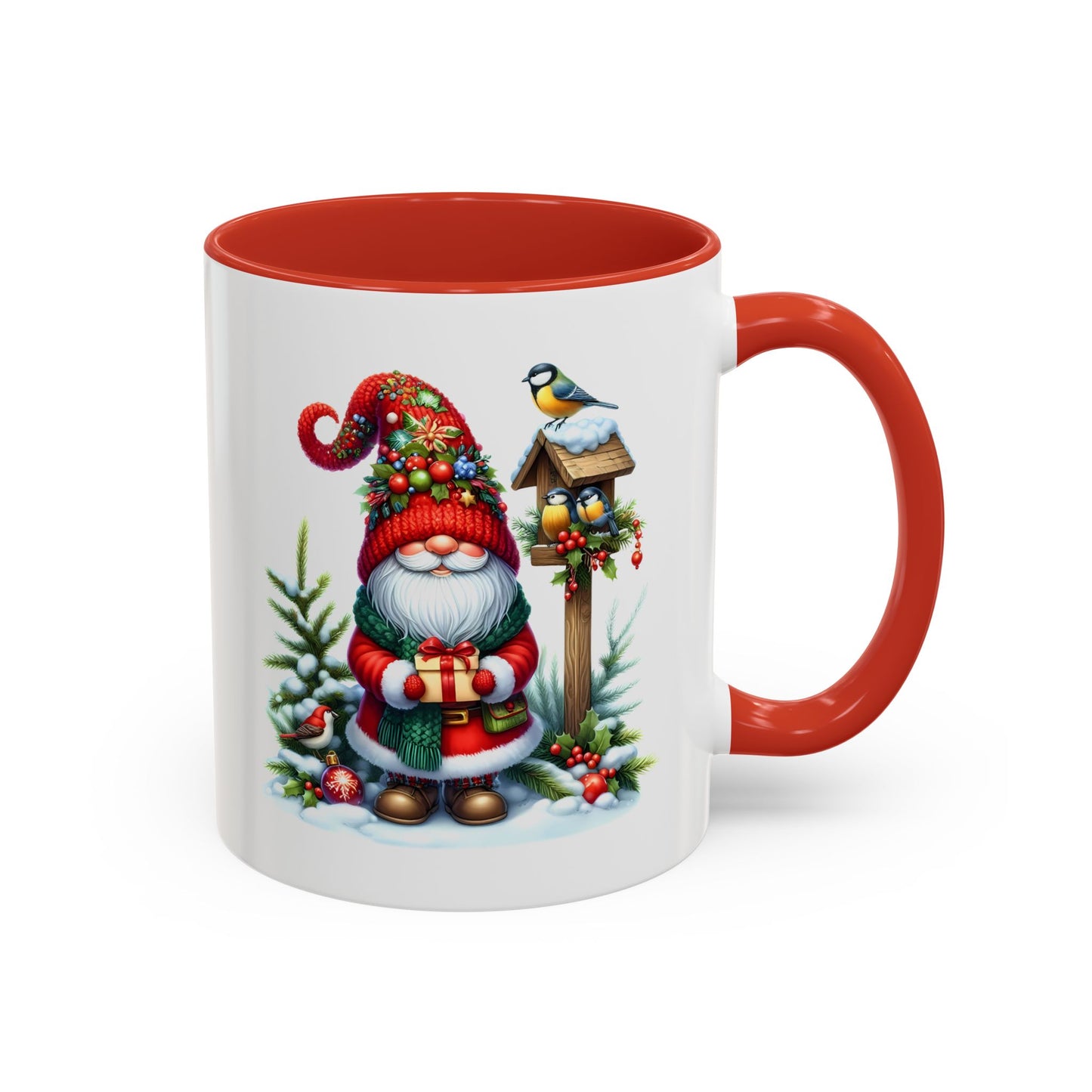 Christmas Mug - Gnome and Birds