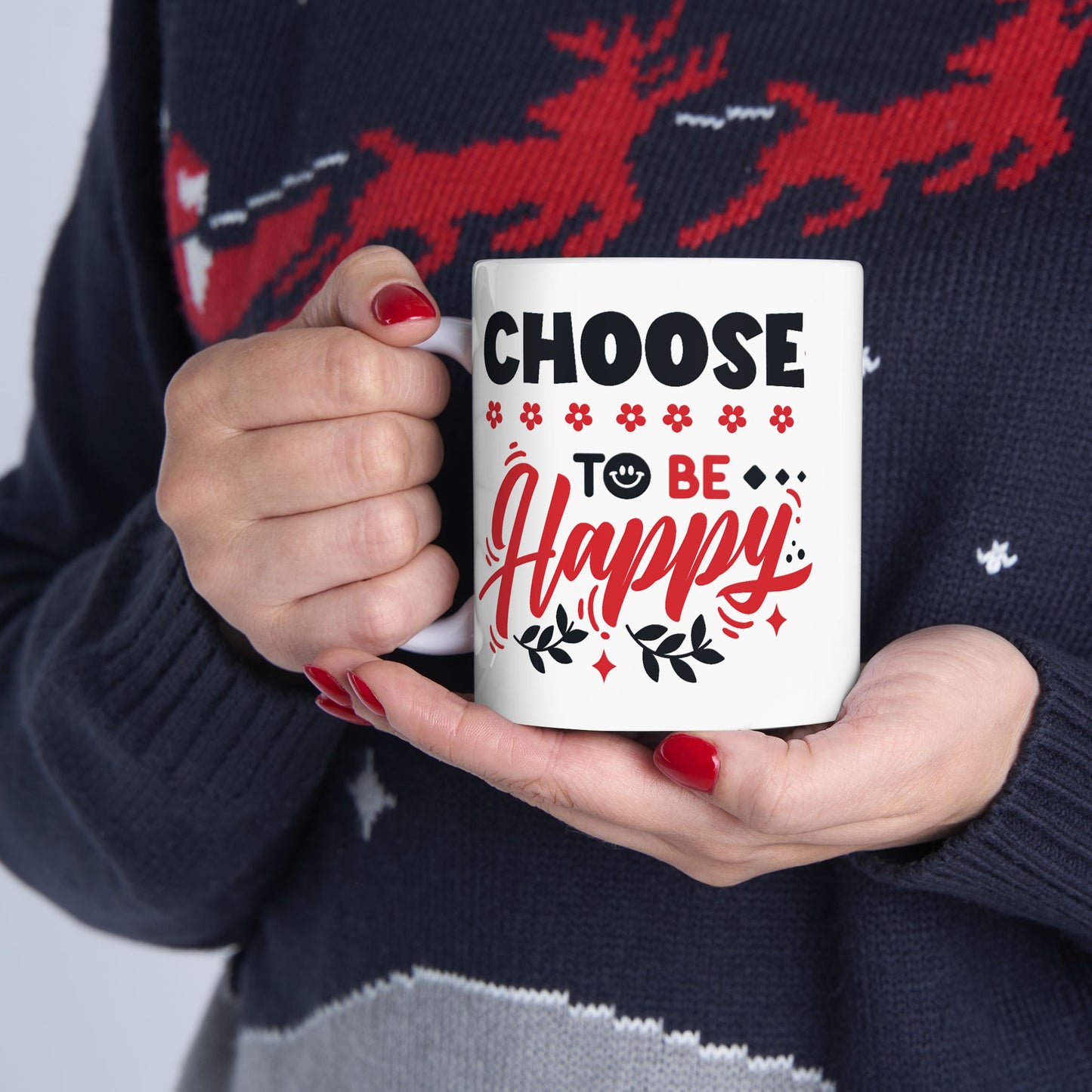 Wellness Mug - Choose To Be Happy Smiley