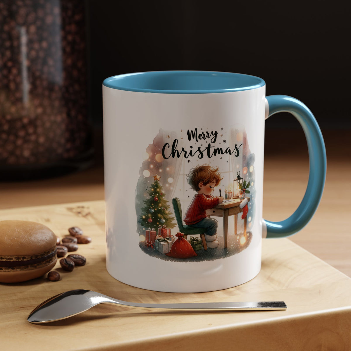 Chistmas Mug - Merry Christmas Child Writing