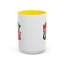 Christmas Mug - Green & Red Text Santa Presents