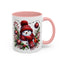 Christmas Mug - Burgundy Snowman