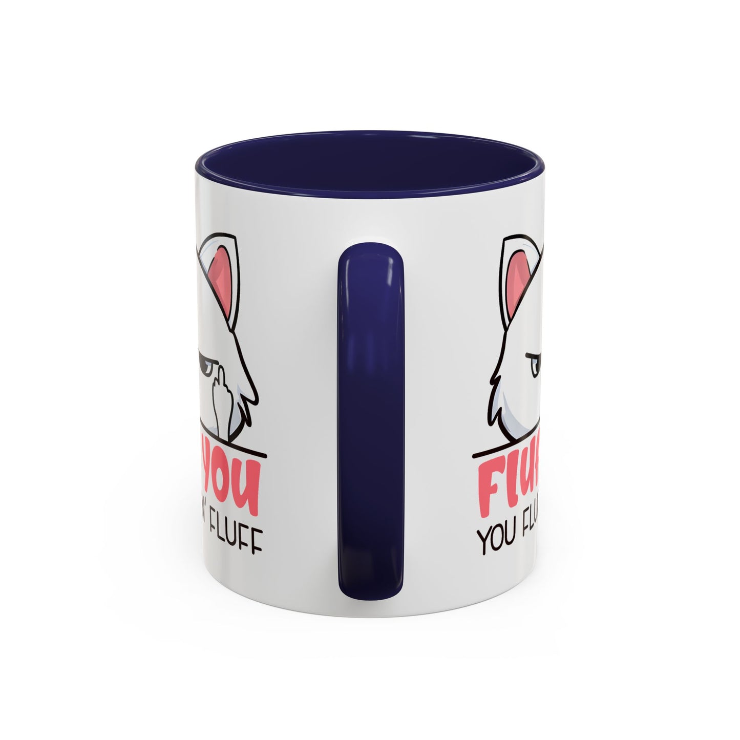 Adult Mug - Fluff You White Cat