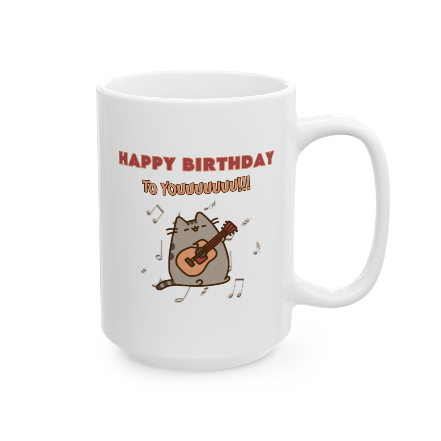 Birthday Mug - Happy Birthday Singing Cat
