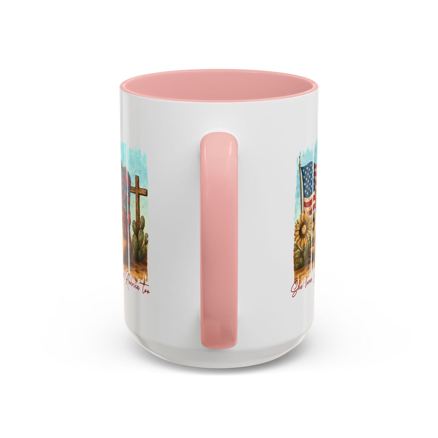4th of July Mug - She Loves Jesus & America Too Boots