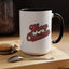 Christmas Mug - Merry Christmas Red & Black Baseball Text