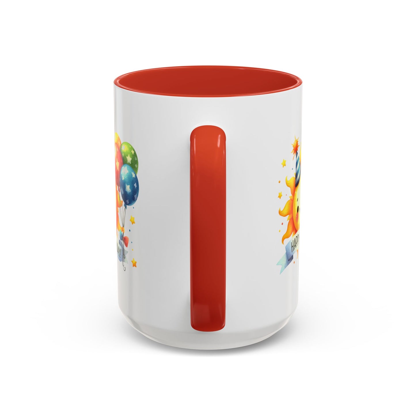 Birthday Mug - Happy Birthday Sun & Balloons