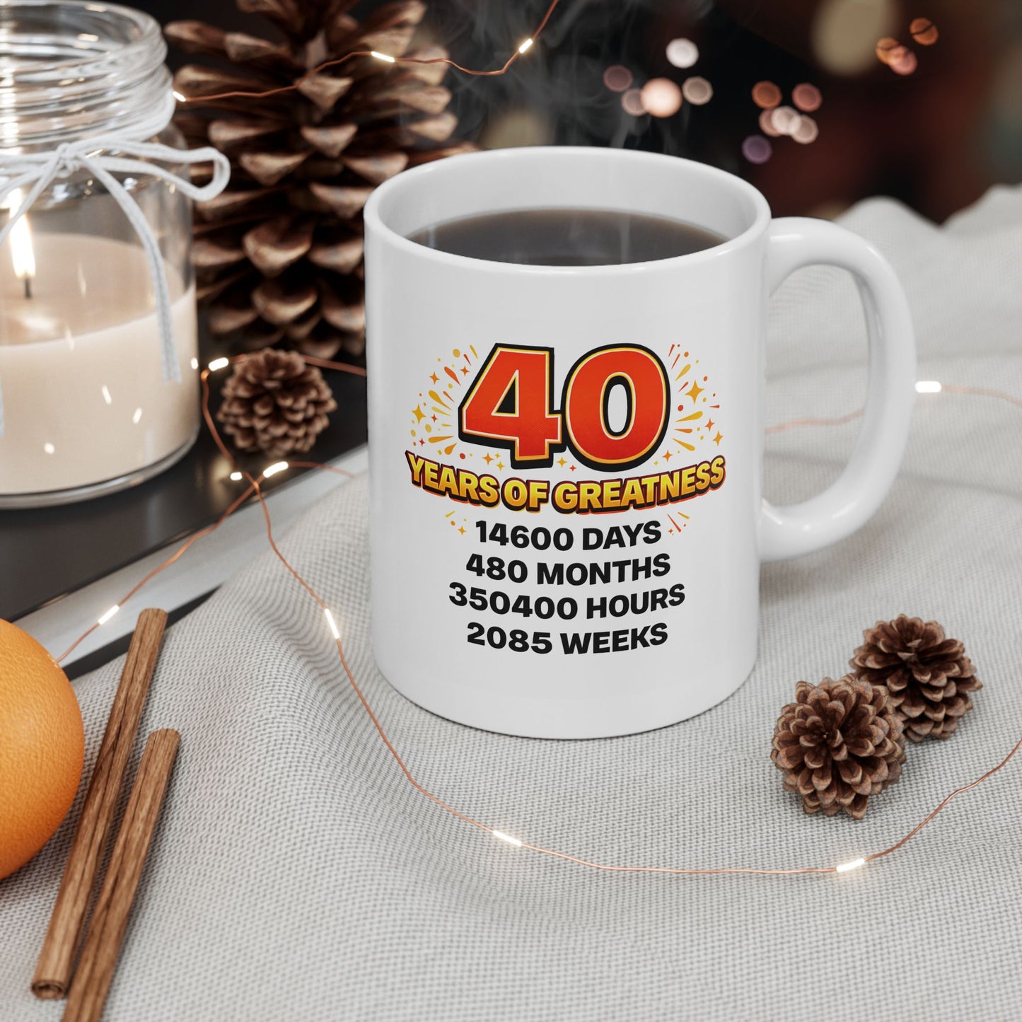 Birthday Mug - 40 Years of Greatness