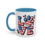4th of July Mug - Animal Love USA Flag