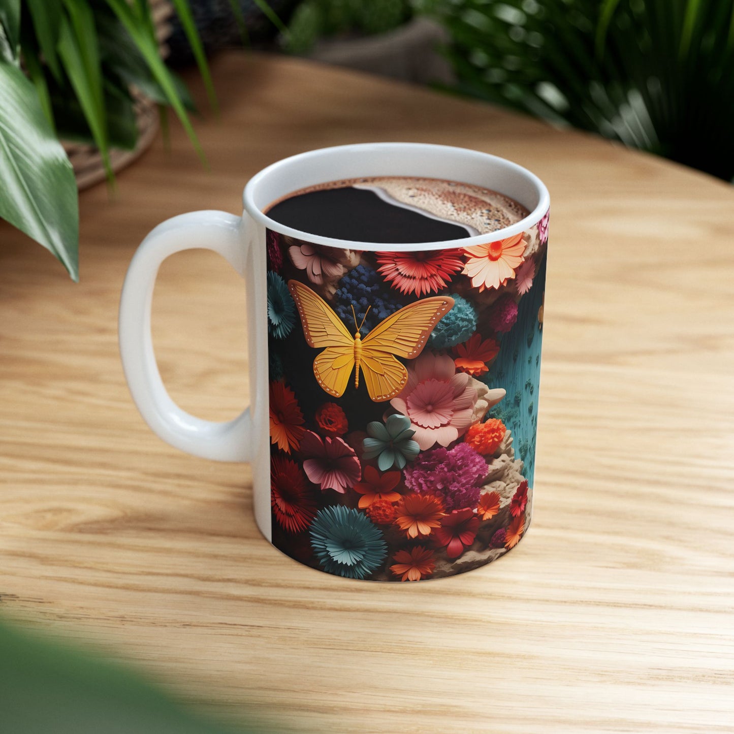 Artistic Mug - Colorful Butterflies 5