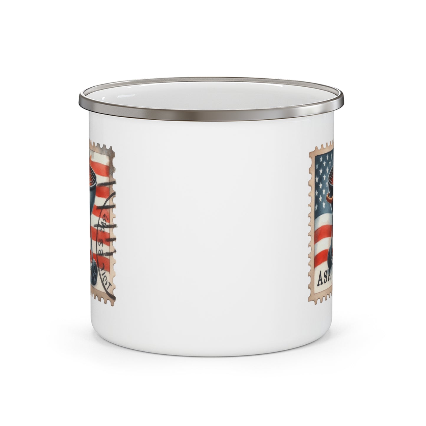 4th of July Mug - American Barbecue Stamp