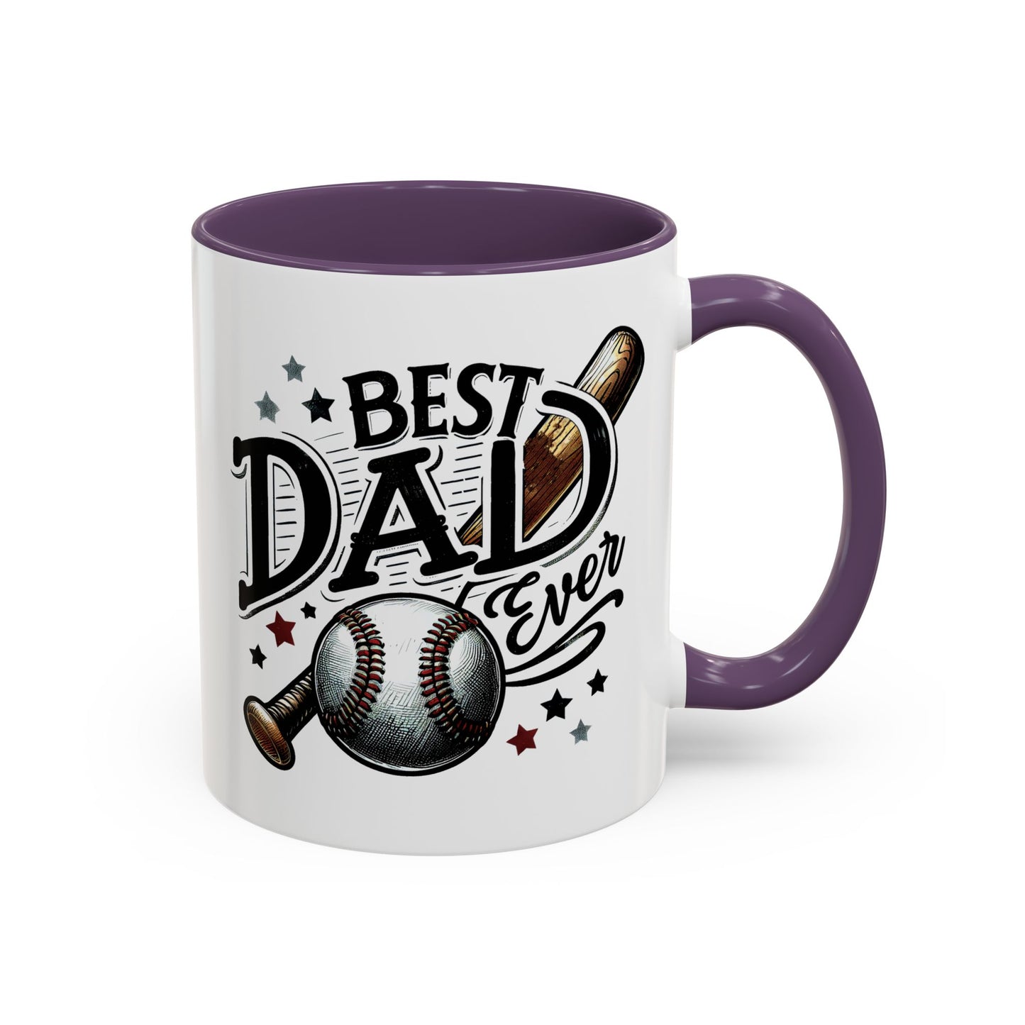 Father's Day Mug - Best Dad Ever Baseball