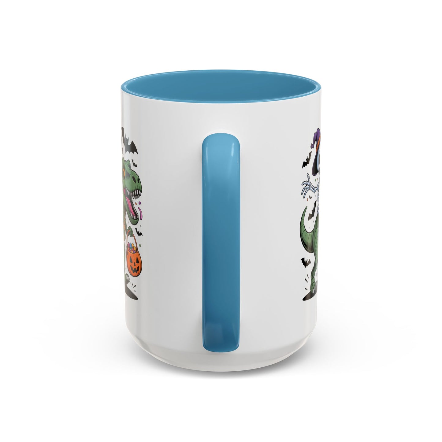 Halloween Mug - Skeleton Riding Dinosaur