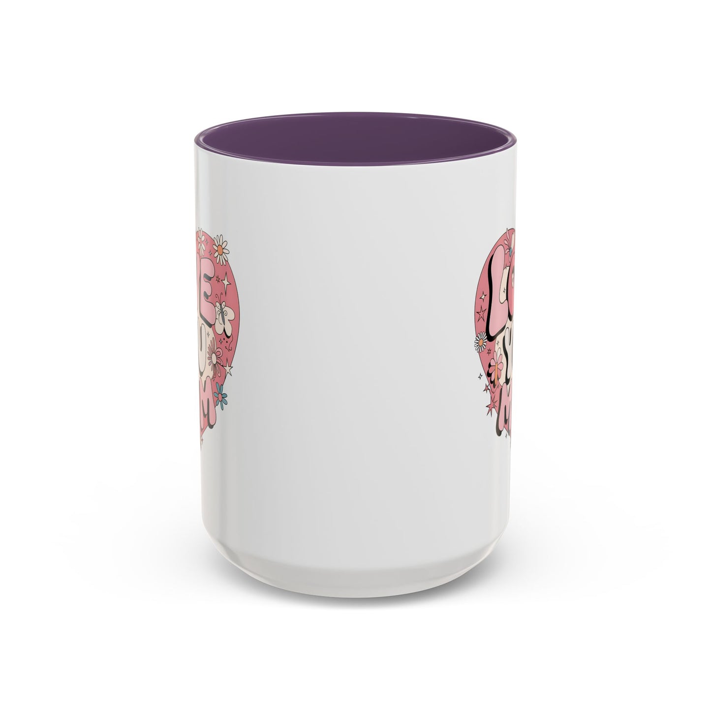 Mother's Day Mug - Love You Mom Retro Heart