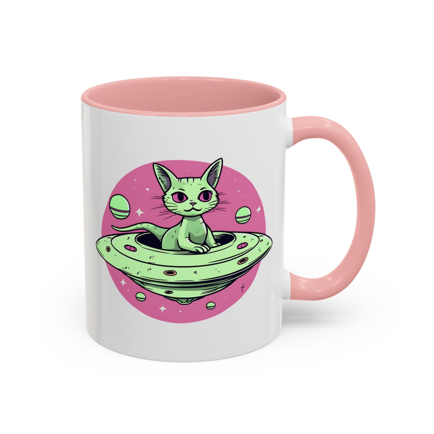 Alien Mug - Flying Saucer Cat