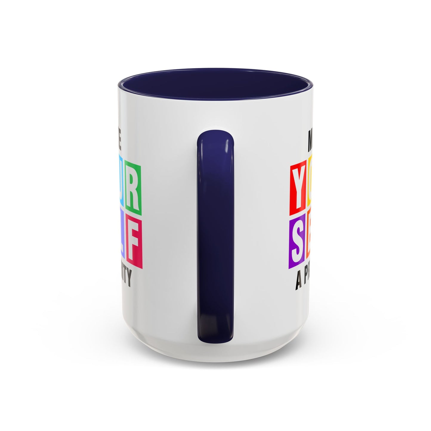 Wellness Mug - Make Yourself a Priority Colored Blocks