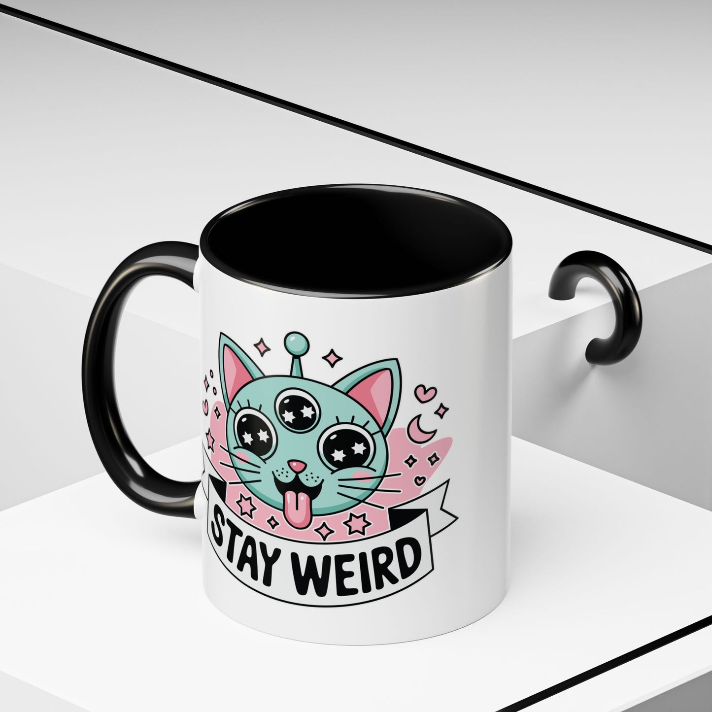 Alien Mug - Stay Weird Alien Cat