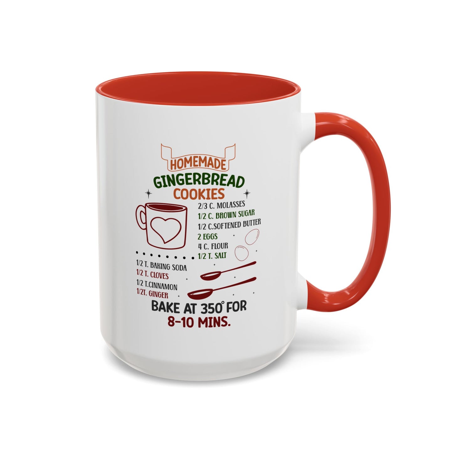 Christmas Mug - Homemade Gingerbread Cookies Recipe