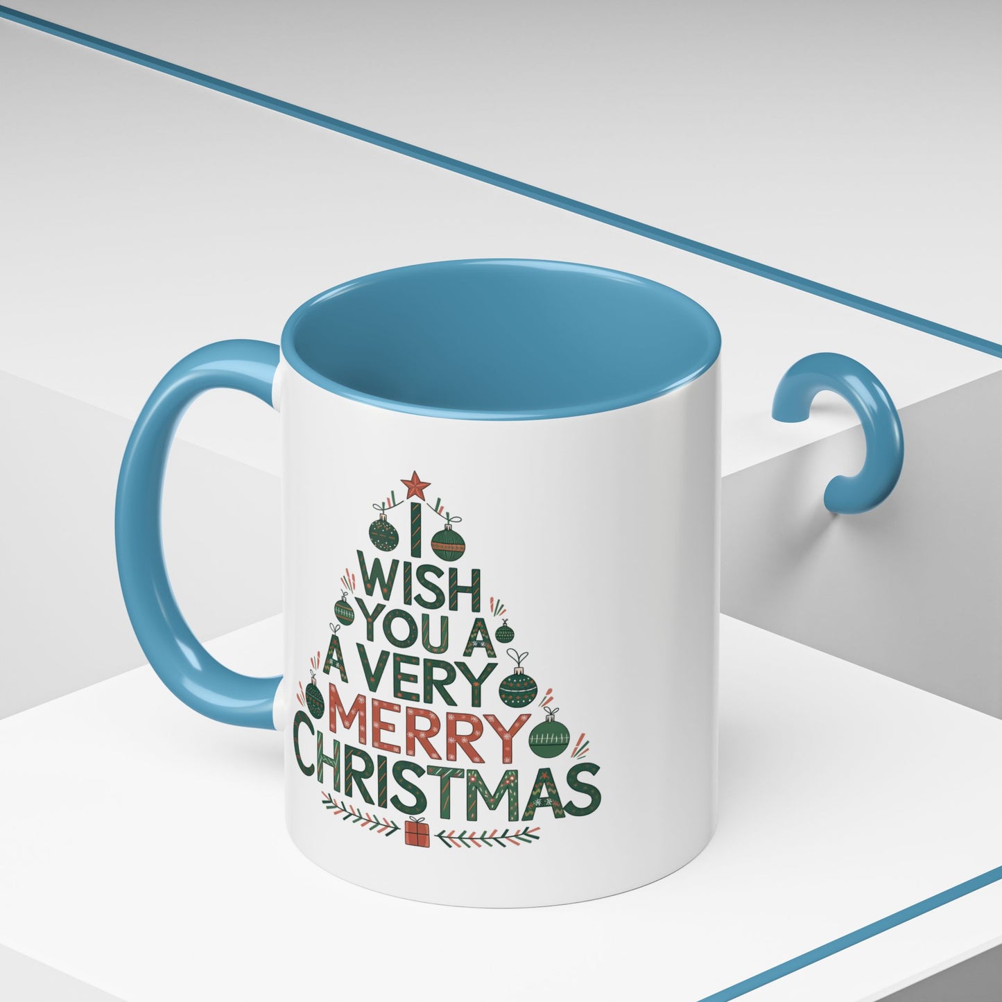 Christmas Mug - I Wish You a Merry Christmas Tree