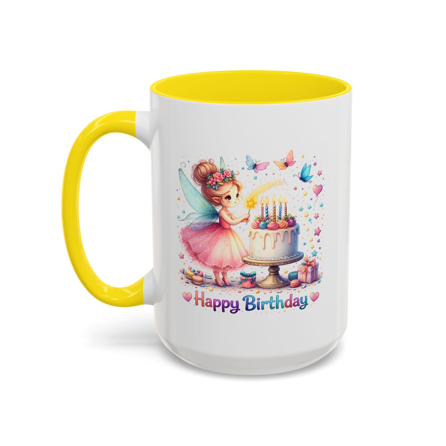 Birthday Mug - Fairy Butterflies