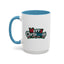 Christmas Mug - Merry Christmas White Red & Blue Text