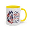 4th of July Mug - God Bless America Sunflower