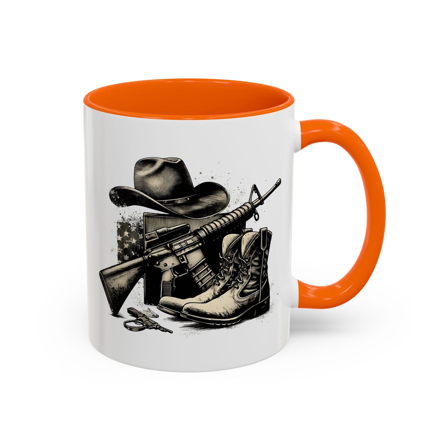 4th of July Mug - Soldier Hat Boots Gun