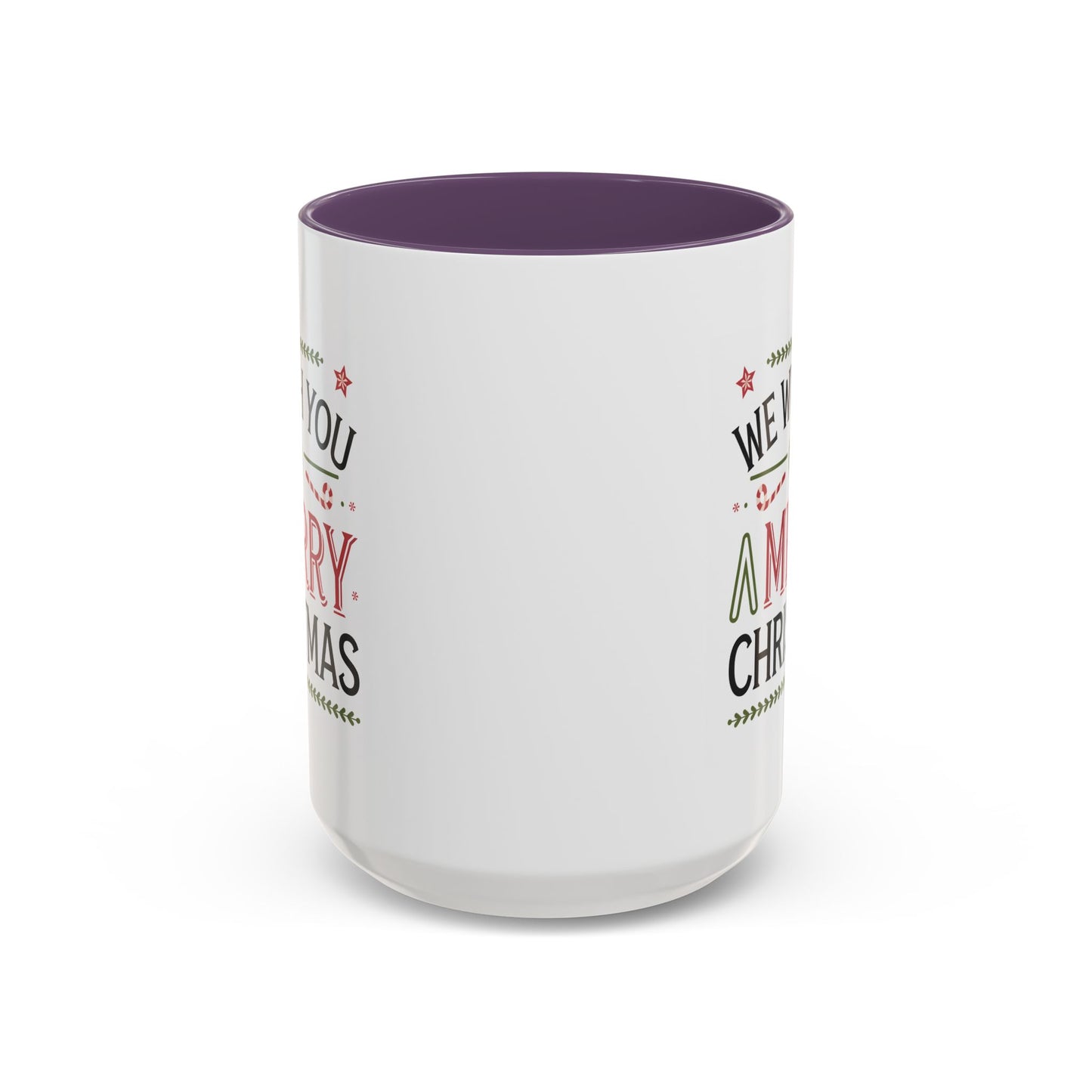 Christmas Mug - We Wish You a Merry Christmas Blue Green & Red Text