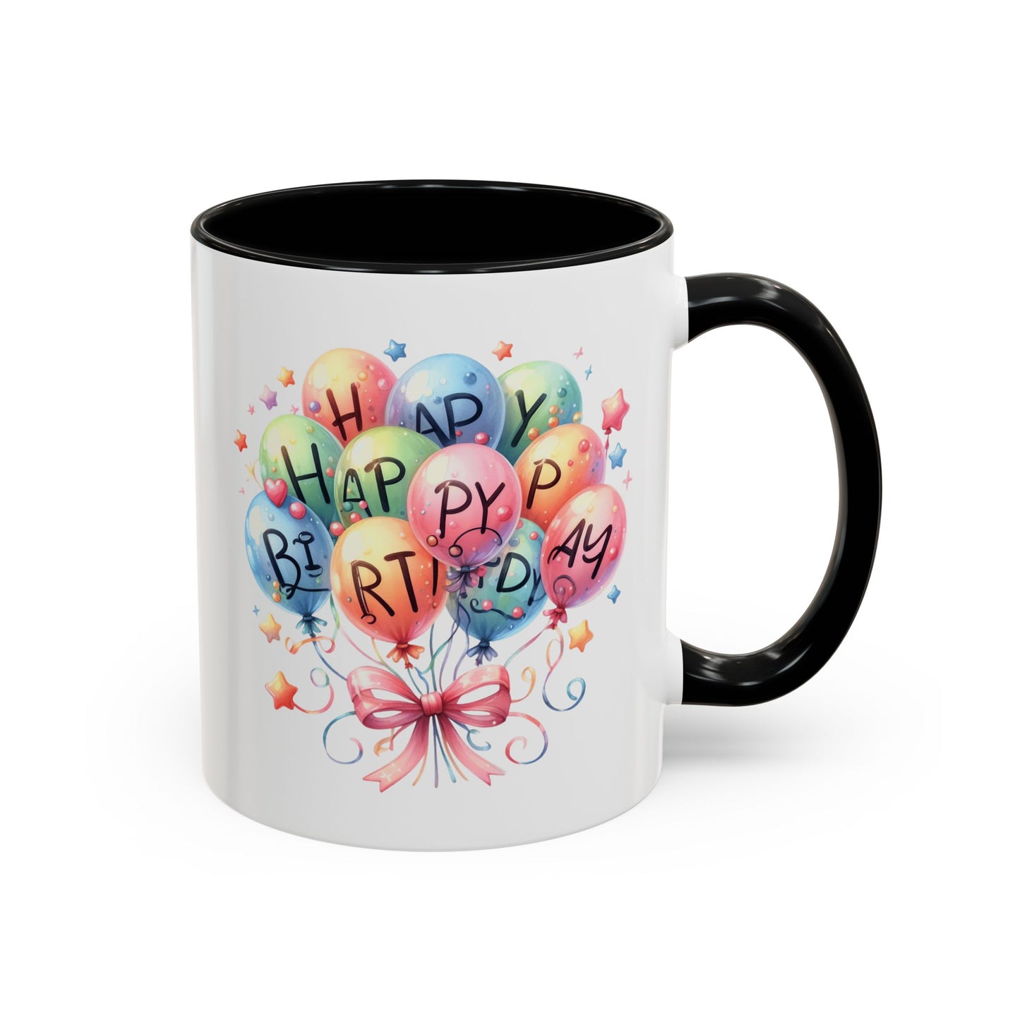 Birthday Mug - Happy Birthday Balloons