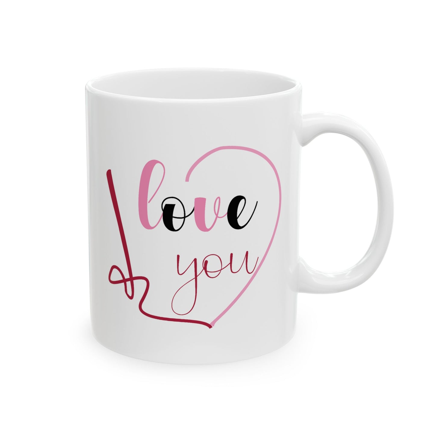 Valentine's Day Mug - I Love You Written