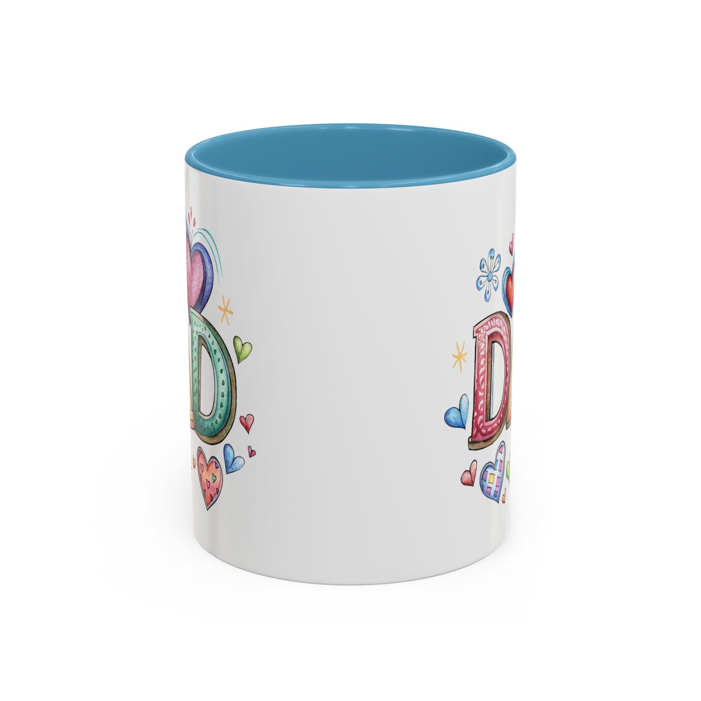 Father's Day Mug - Dad Hearts